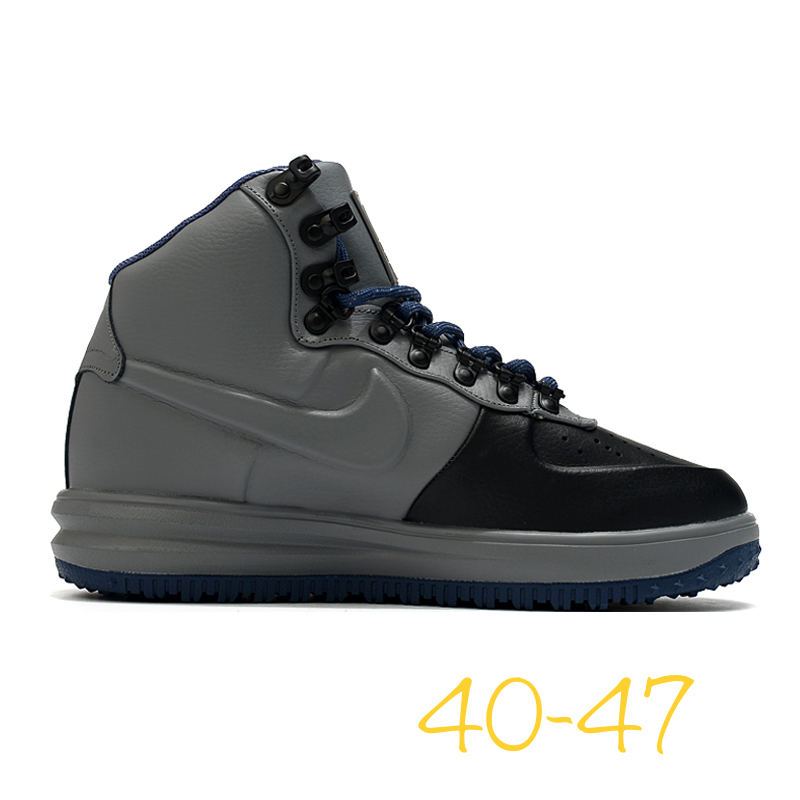 2020 Men Nike Air Force III High Grey Black Shoes